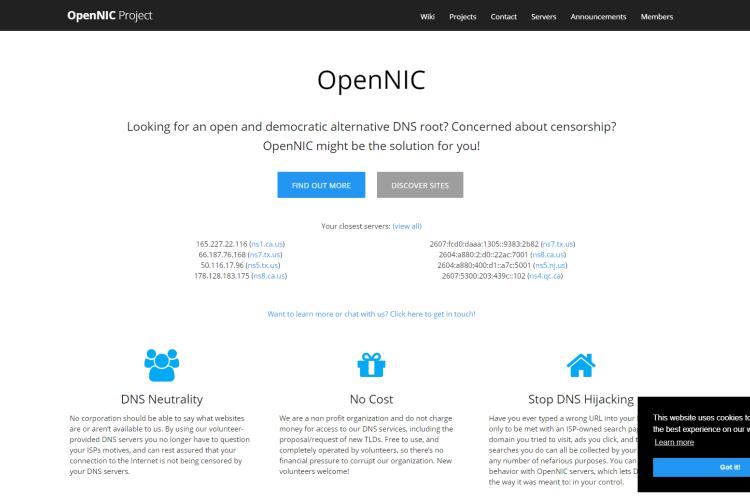 Opennic dns как использовать