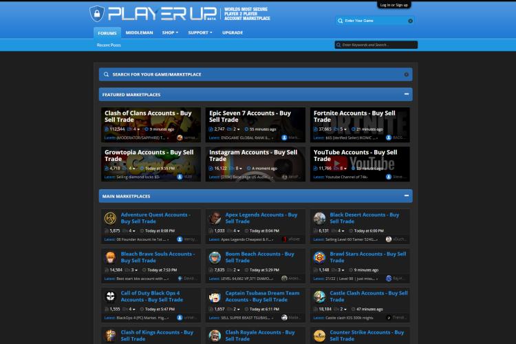 Sell Video Games Account on PlayerUp